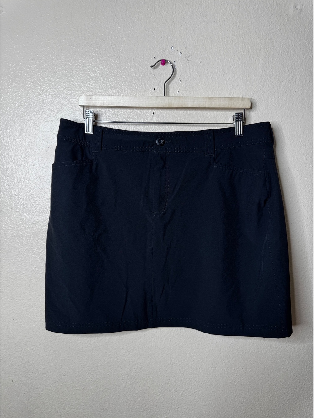 Eddie Bauer Womens Size 14 Adventure 2.0 Skort Black Stretch Hiking Pockets